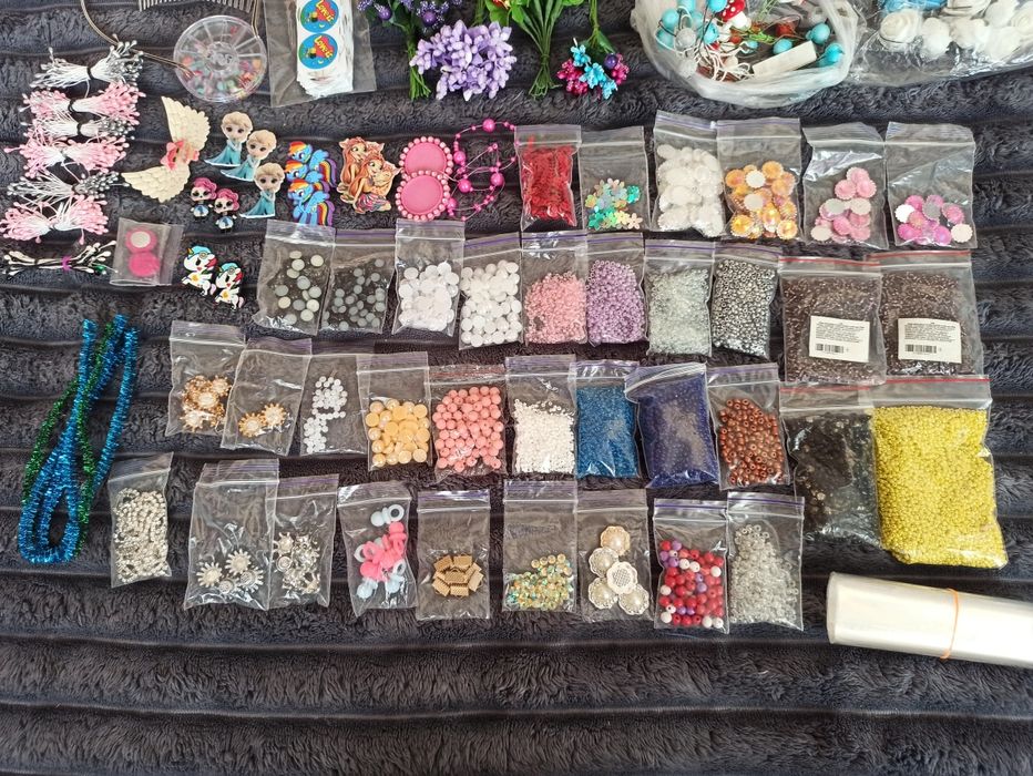 Стрічки, набір для виготовлення бантиків канзаші, атласні, репсові