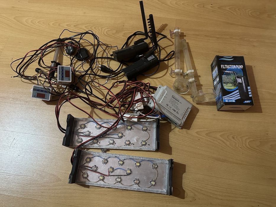 Zestaw akwarium 2szt 27 litrów stan bdb