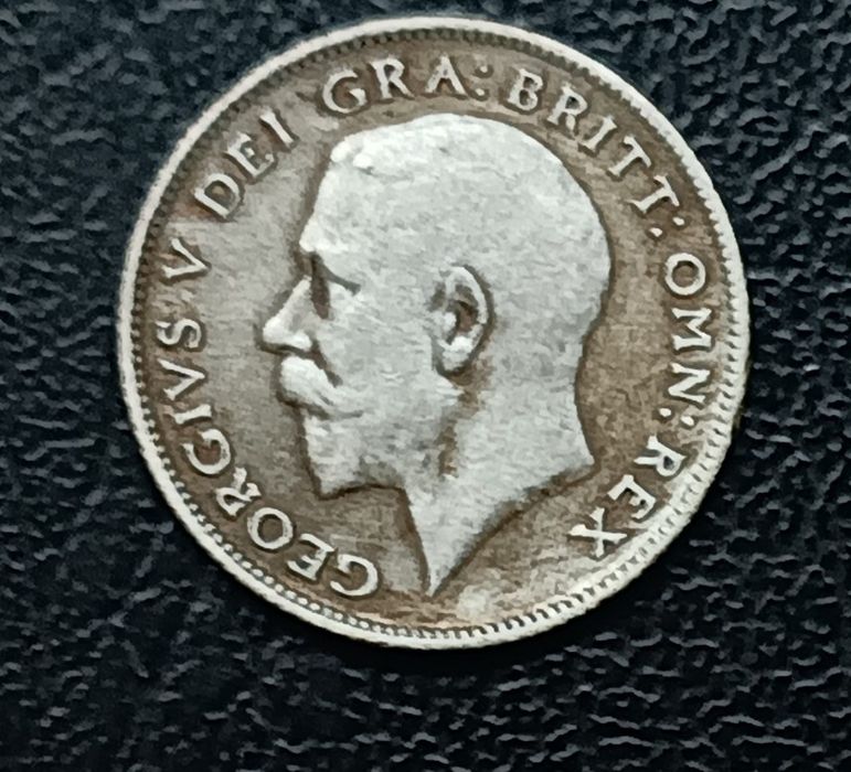 Srebrna moneta 6 Pensów 1922 Wielka Brytania Jerzy V