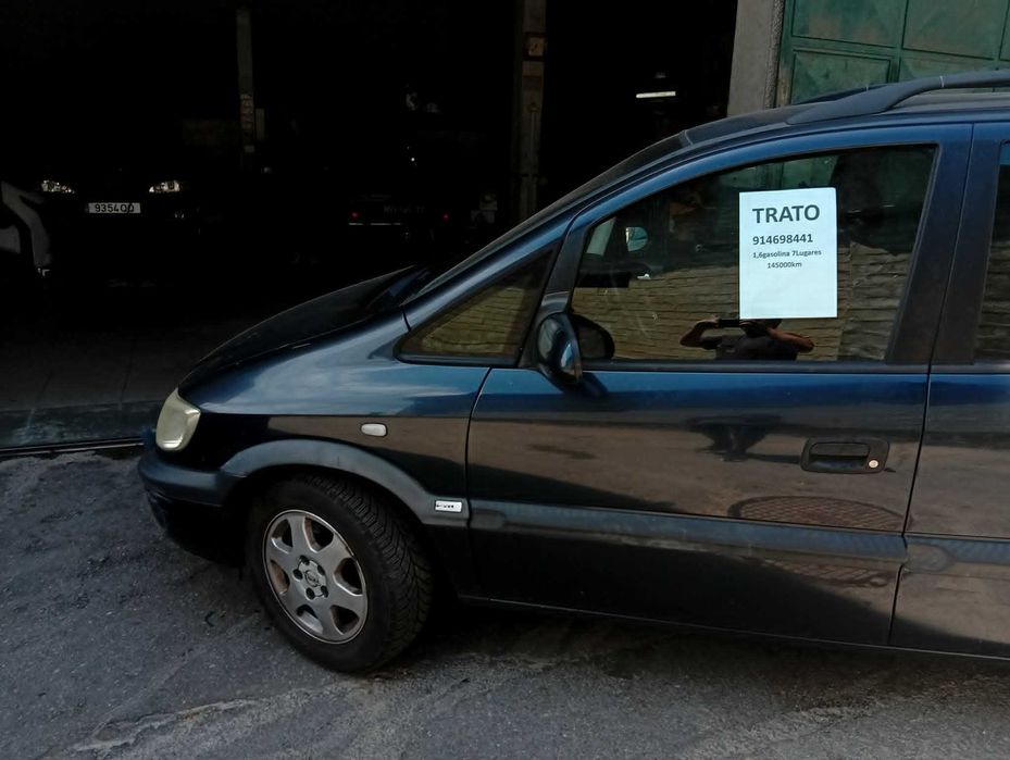 Opel zafira 1,6 gasolina 7lugares 145000km