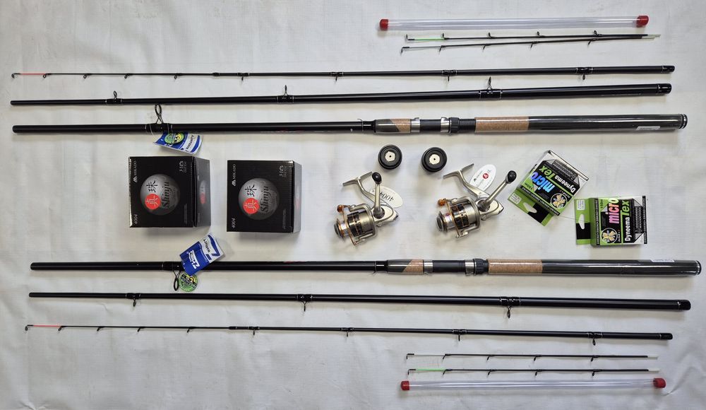 2 zestawy MIKADO, fedeer 390 cm, cw do 150