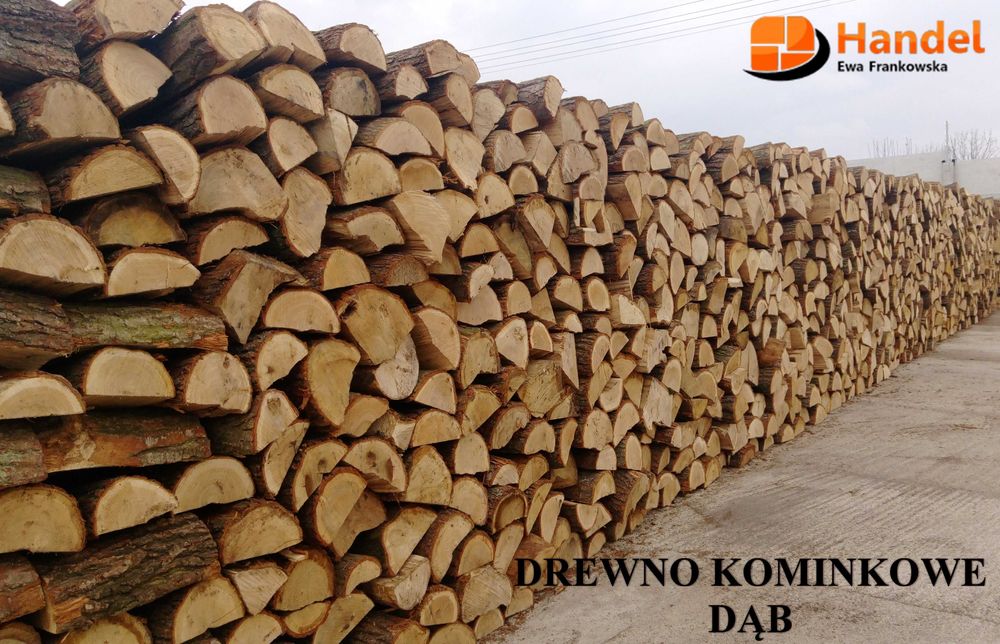Drewno opałowe dębowe do CO  kominka dąb