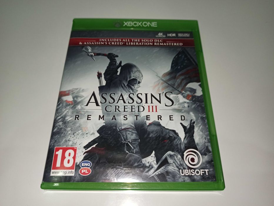 xbox one Assassin's Creed III 3+AC Liberation Remasterd PL po polsku
