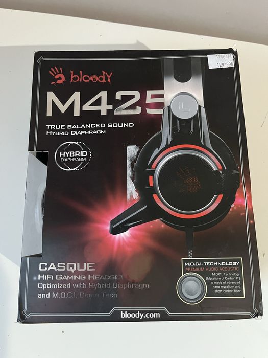 Słuchawki A4TECH Bloody M425 Czarny