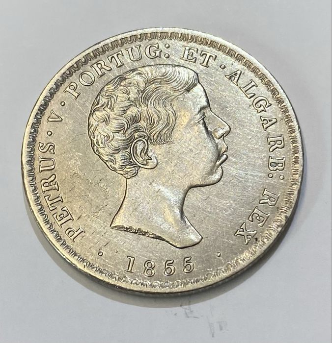 Moeda  93 - 500 Reis D PEDRO V 1855