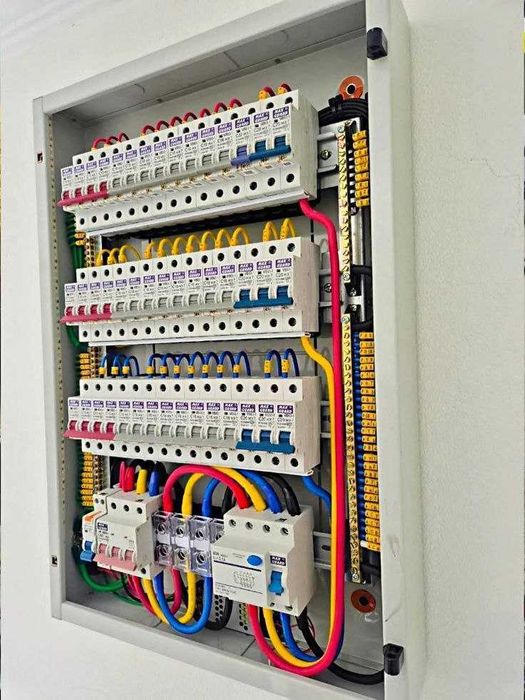 Монтаж електрики з матеріалами.Подключение техники,освещение,электрика