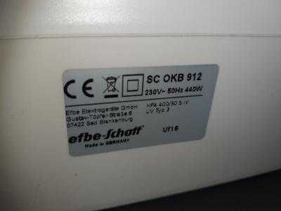 Солярий Efbe-Schott SC KBO 912