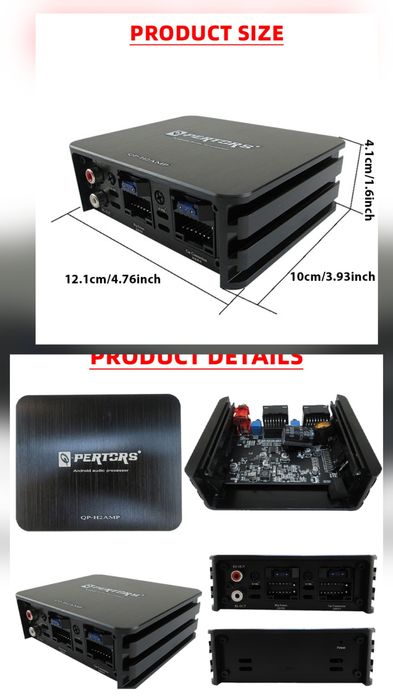 Автомобільний  підсилювач звуку для Android магнітоли 4×60 Вт