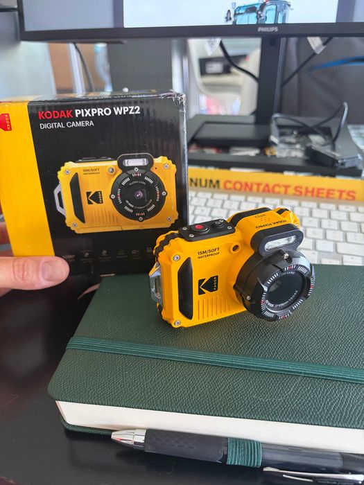 Kodak PIXPRO WPZ2 amarela — Câmara digital com caixa
