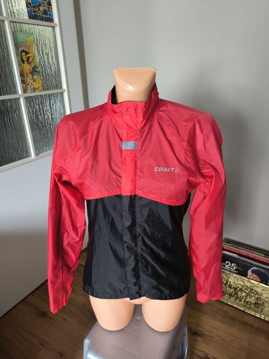 Craft kurtka damska wiatrówka rower bieganie trekking XS czarna czerwo
