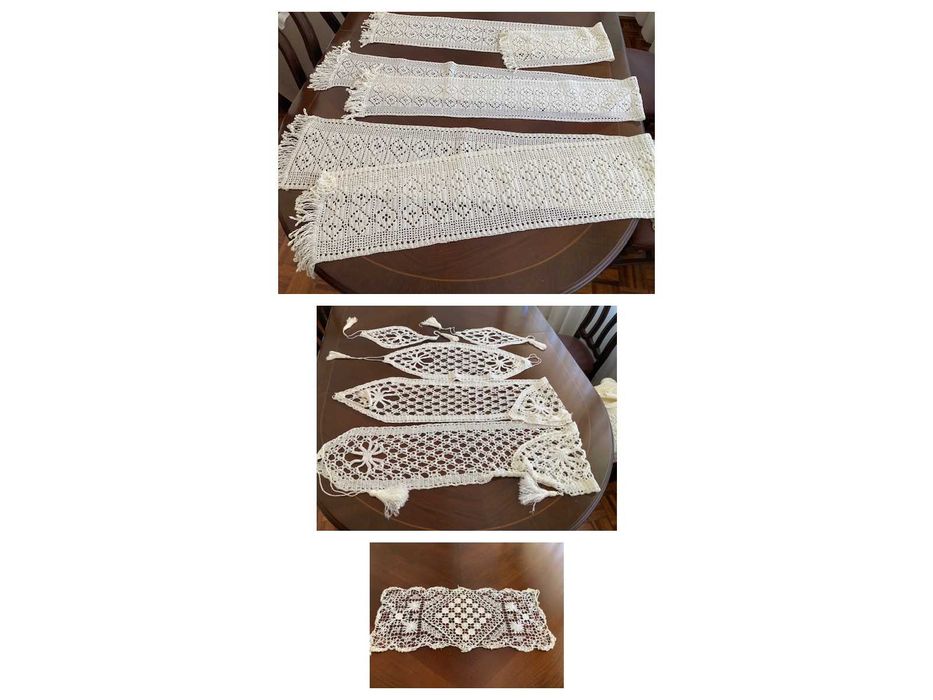 50 Naperons com vários conjuntos em crochet (croché ou crochê)*