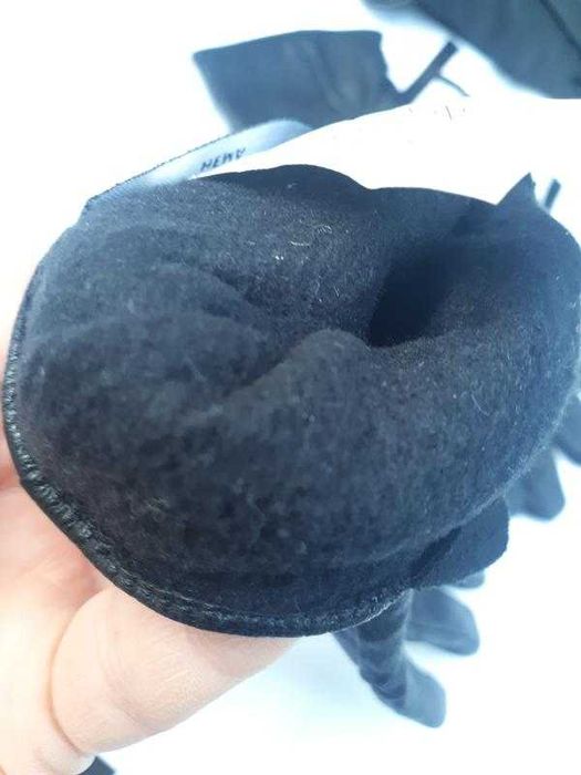 Перчатки кожаные женские/ утеплены микроволокно/германия/ р.s