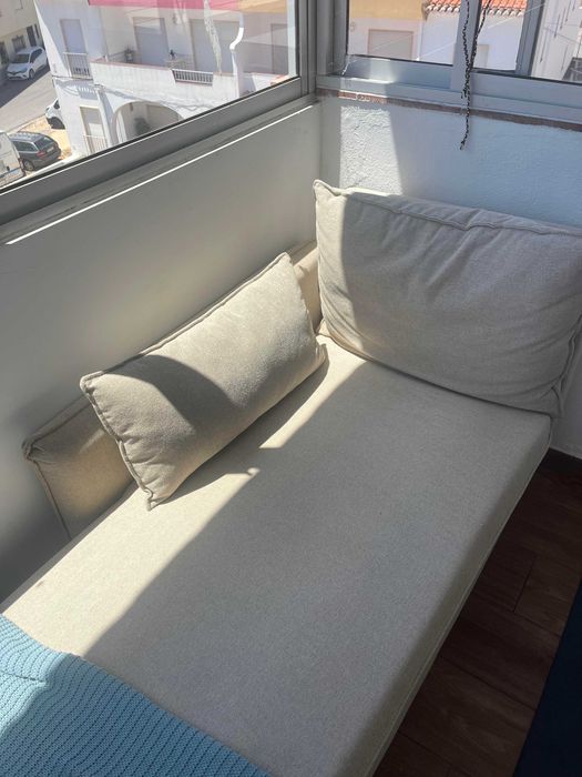 Elegant Beige Sofa / Chaise Lounge – LIKE NEW