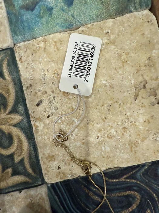 Kolczyki łańcuszek i wisiorek nowy