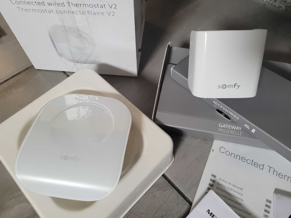 Somfy Termostat przewodowy V2 - zdalnie sterowany