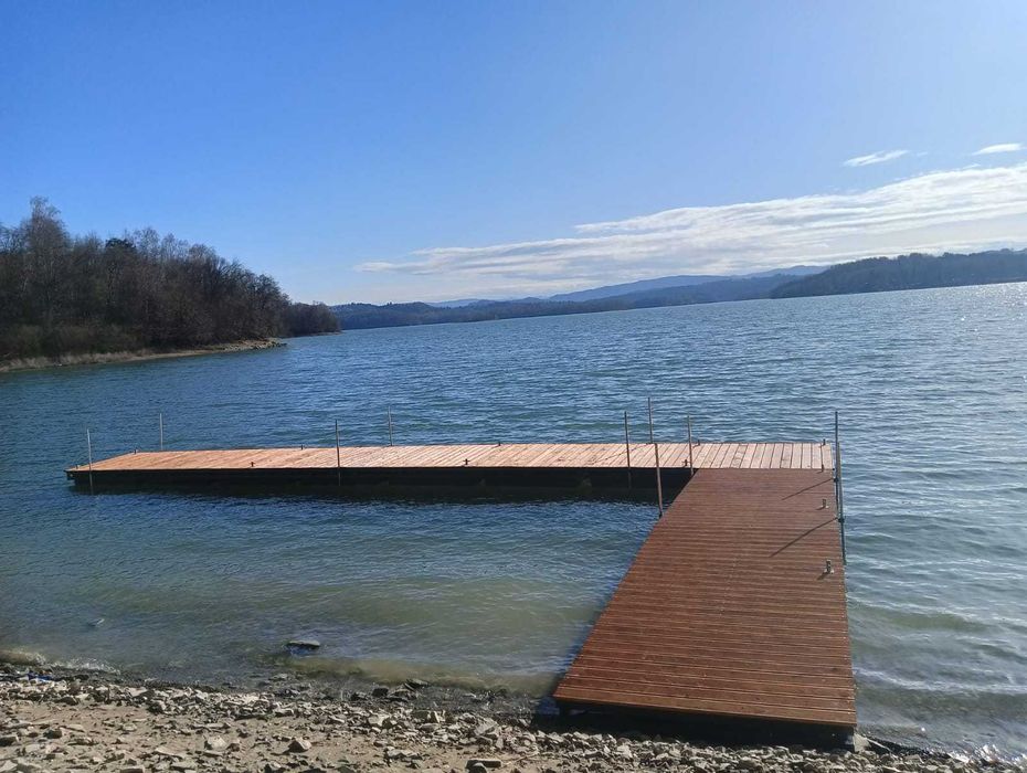 Pomost pływający Pomosty pływające Przystań Dok Skuter Wodny Kajak