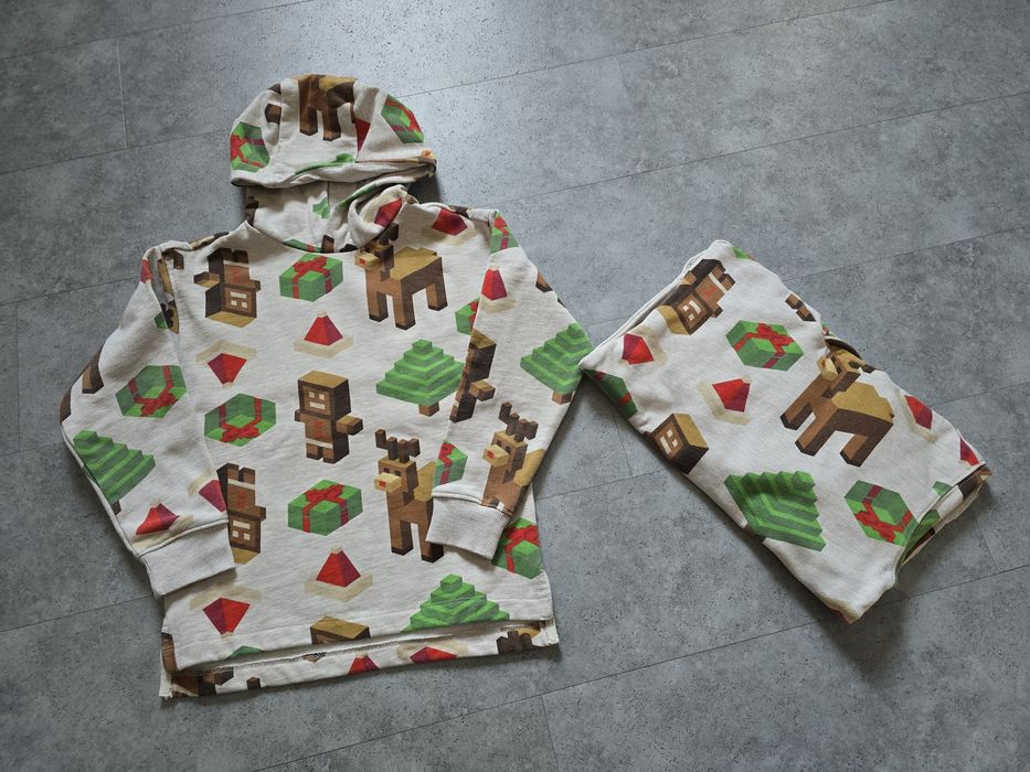 Bluzy świąteczne Minecraft r.128 bliźniaki