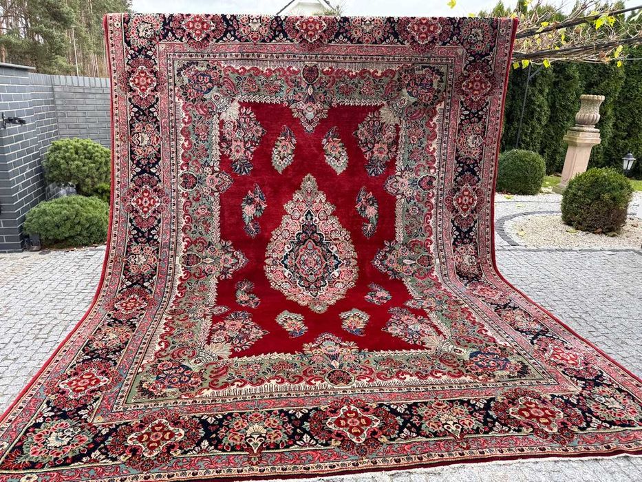 Dywan kaszmirowy wełniany r.tkany perski Keshan 430x320 galeria 35 tyś