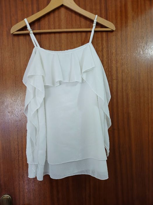 Top de alças branco