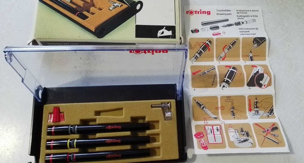 Набор изографов 0.1,0.2,0.3 Rotring Германия
