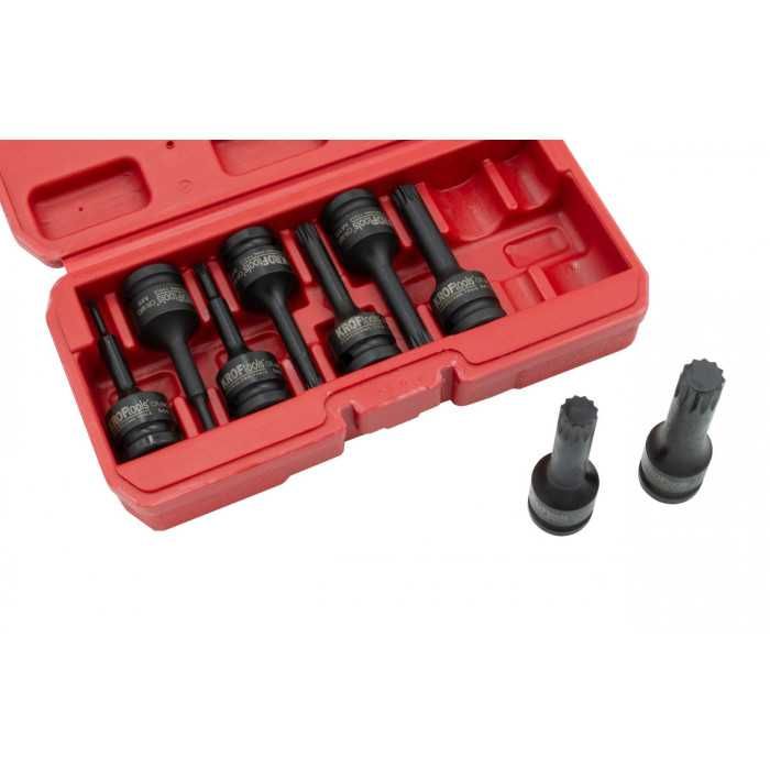 Jogo 9 Chaves Caixa Ponta XZN Impacto 1/2"