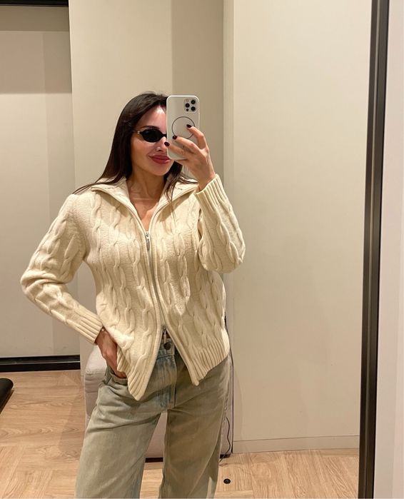 Кашемір вовна светр кардиган S/Onesize стиль Cos