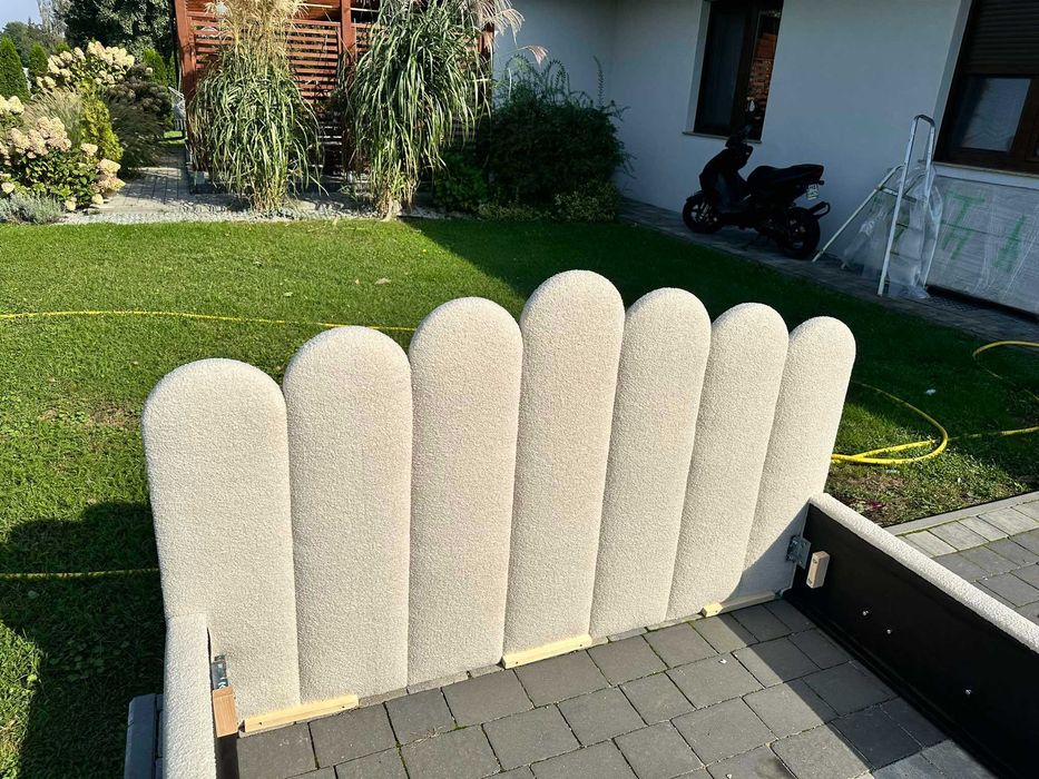 Łóżko tapicerowane RIO 160x200 z pojemnikiem na pościel + stelaż