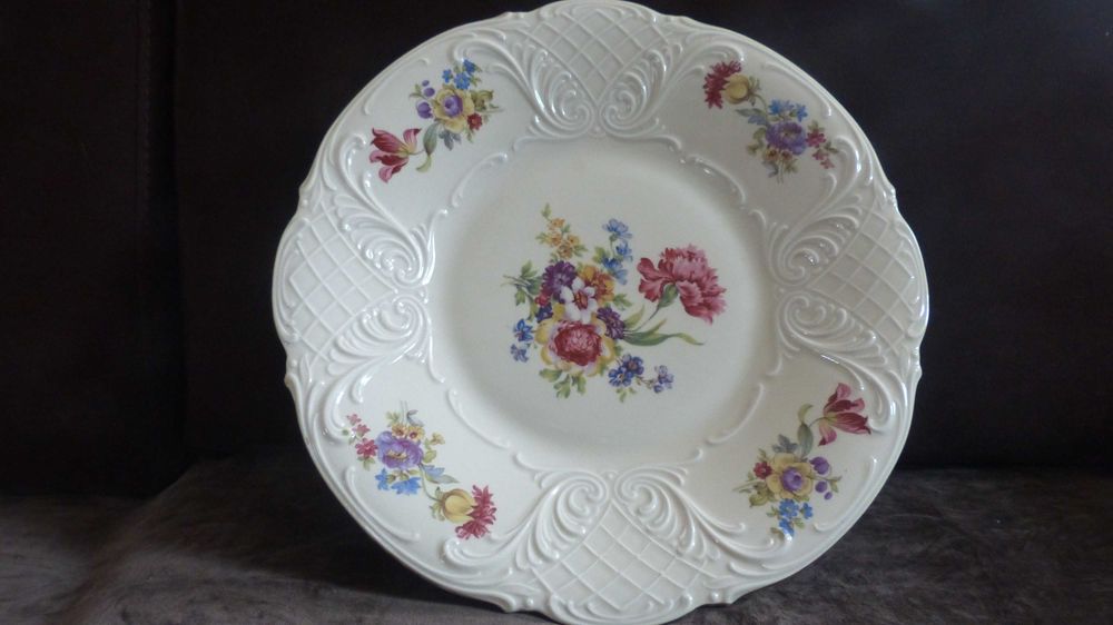 duży talerz dekorowany niemiecka porcelana