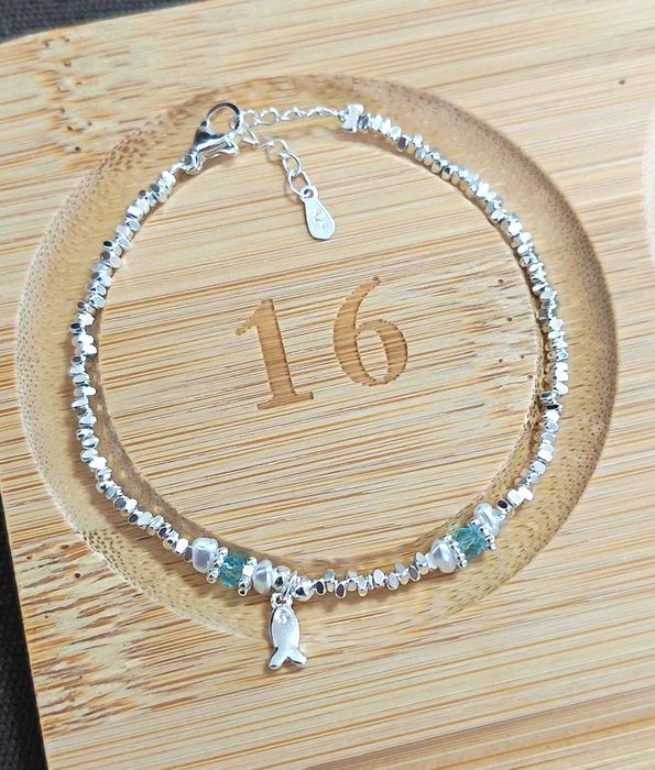 Pulseira em prata de lei S925