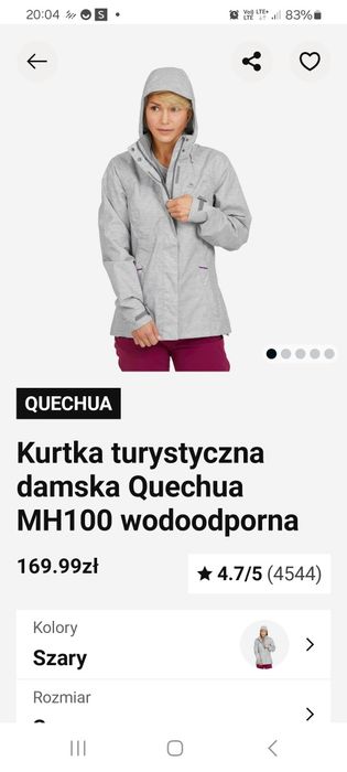 Kurtka turystyczna Quexhua