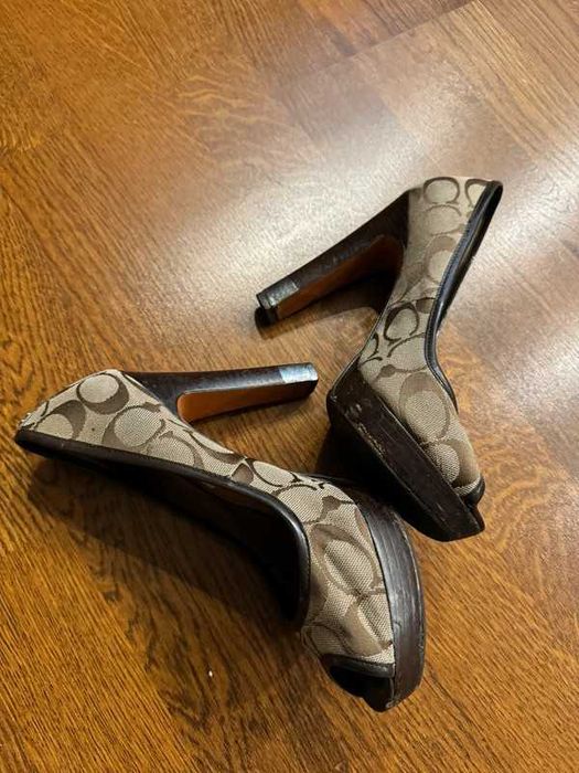Buty szpilki Coach Signature Breana High Heels 12cm 37.5