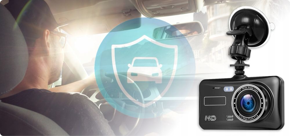 Wideorejestrator jazdy dotykowy kamera cofania