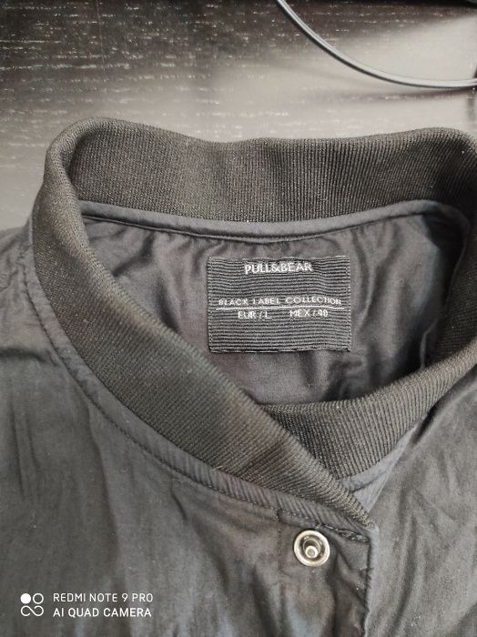 Casaco Preto Tam. L - Pull & Bear