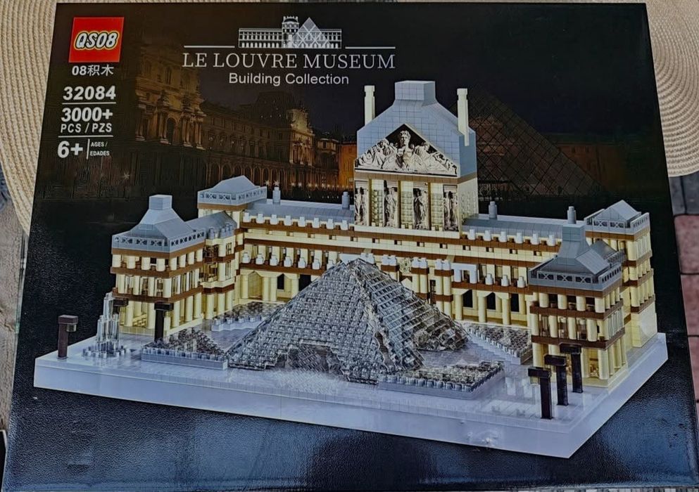 Klocki konstrukcyjne muzeum le Louvre 3000 elementów