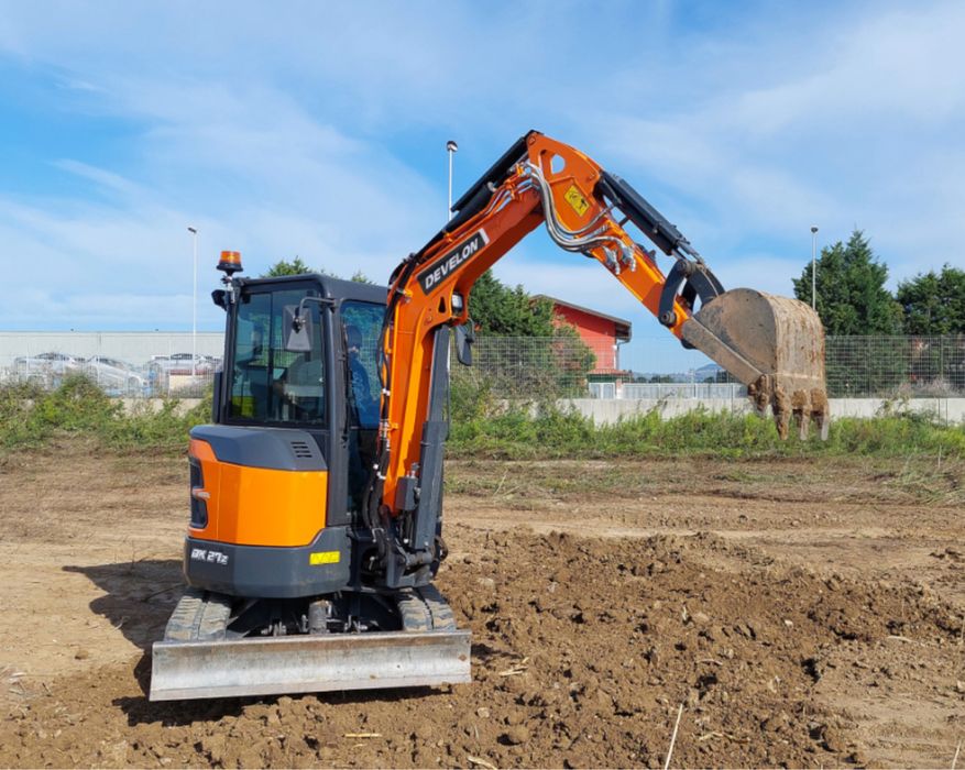 Minikoparka prace ziemne usługi transport kompleskowo utylizacja