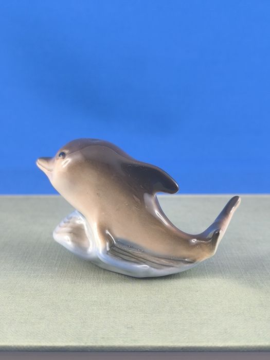 Delfin Scitalis Astrachań #porcelana #Rosja #ozdoba