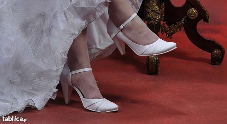 Buty ślubne białe 38