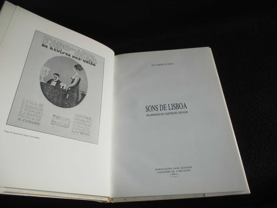 Livro Sons de Lisboa Uma Biografia de Valentim de Carvalho 1ª edição