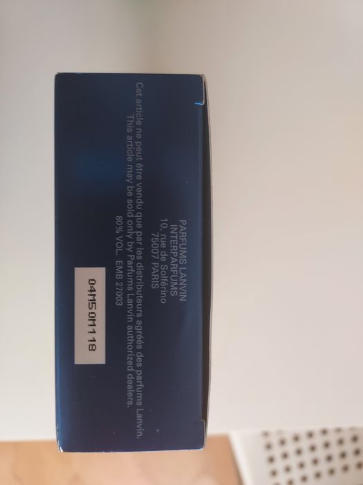 Lanvin Oxigene 100ml hoje 40