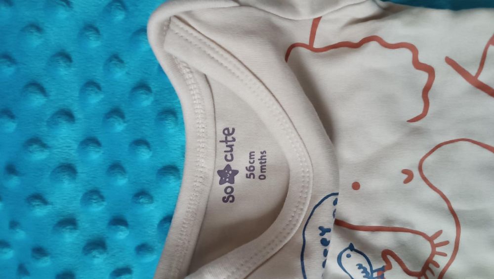 Body niemowlęce z długim rękawem 56 slon