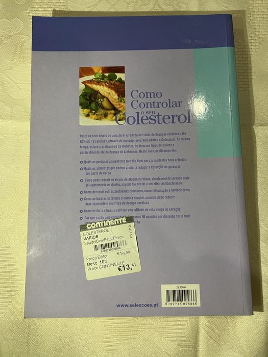 Livro “como controlar o seu colesterol”