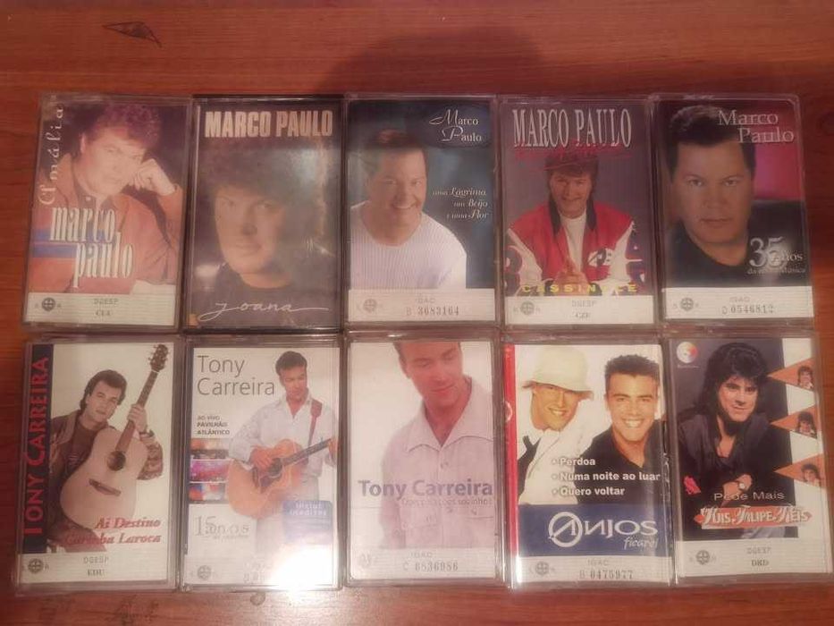 LOTE DE 77 Cassetes de Musica Portuguesa Originais