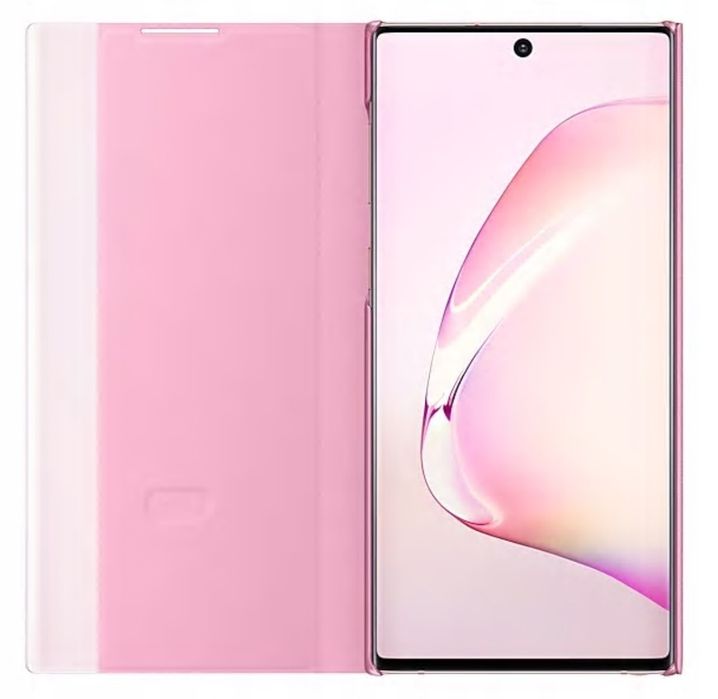 etui Samsung Clear View Cover pink / różowe do Galaxy Note 10 (N970)