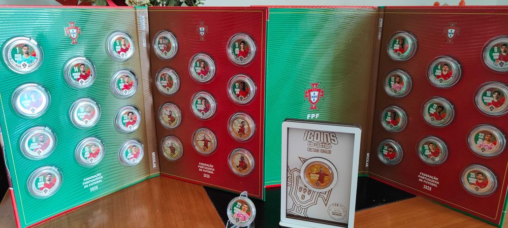 Icoins FPF da Seleção Nacional Coleção Completa