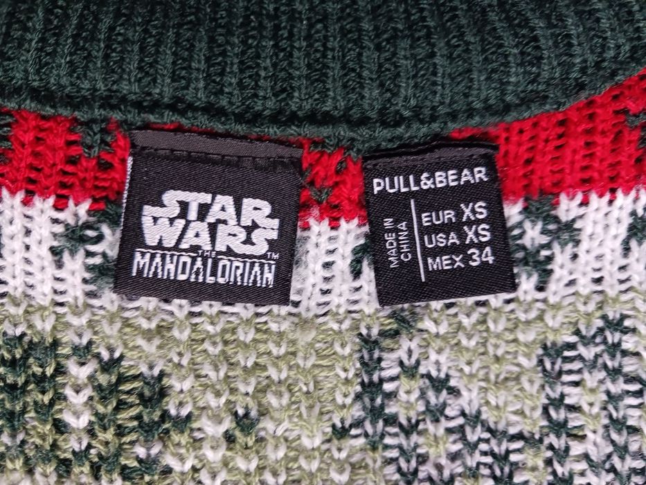 Pull&Bear, sweter star wars, świąteczny Mandalorian.