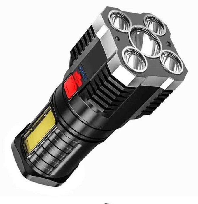 Ліхтарик тактичний, перезаряджуваний USB, супер яскравий та потужний .
