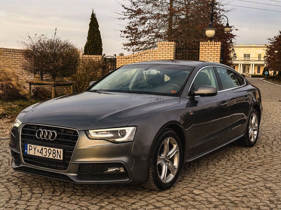 Audi A5 Sportback Bezwypadkowy Pierwszy Właściciel Radar Zadbany S-Line