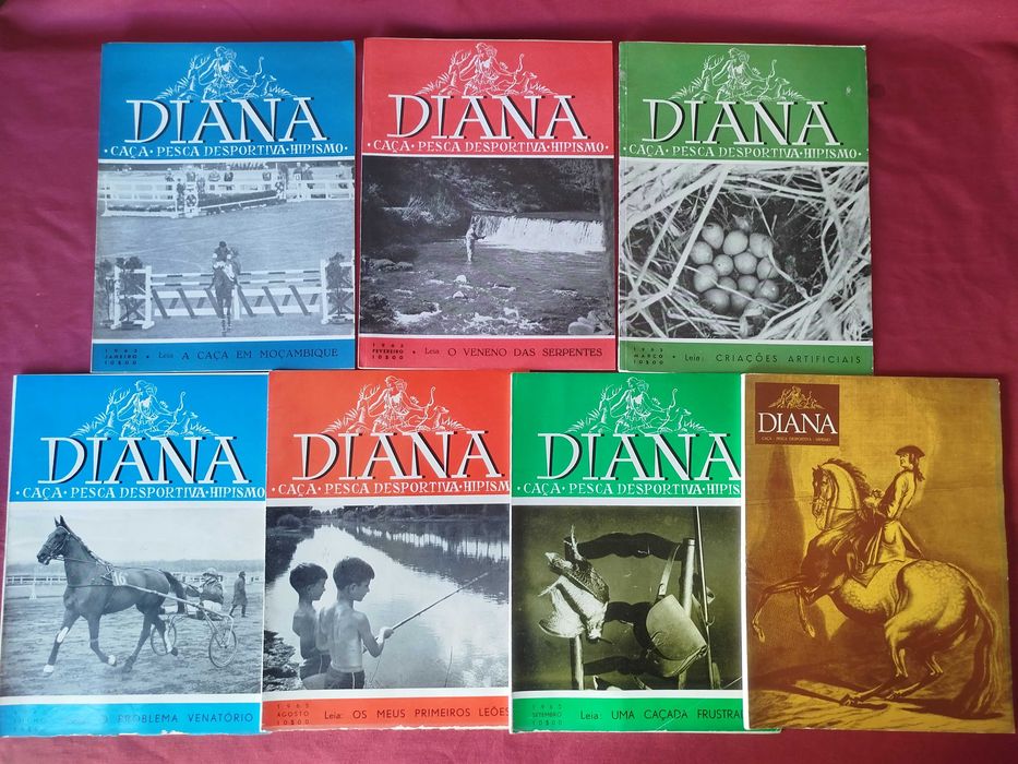 Revista DIANA Caça, Pesca Desportiva e Hipismo (44 Revistas Antigas)