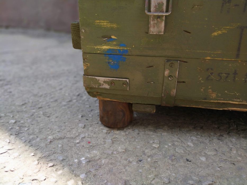 Skrzynia Wojskowa Stolik Kawowy Loft Retro Rustykalny