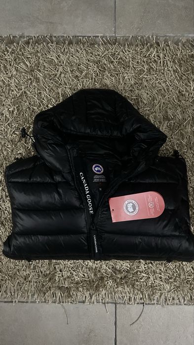 Canada Goose Black Hooded Puffer Jacket